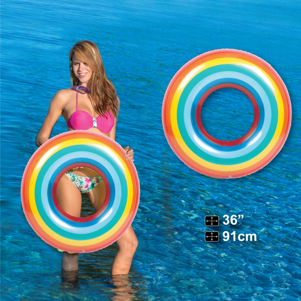 Rainbow line Swimming ring